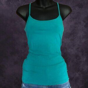 Vtg Garage Teal Cami
